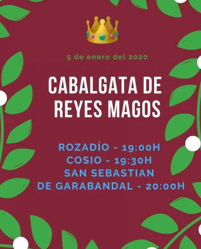 Cabalgata de los Reyes Magos 2020 en Rozadío