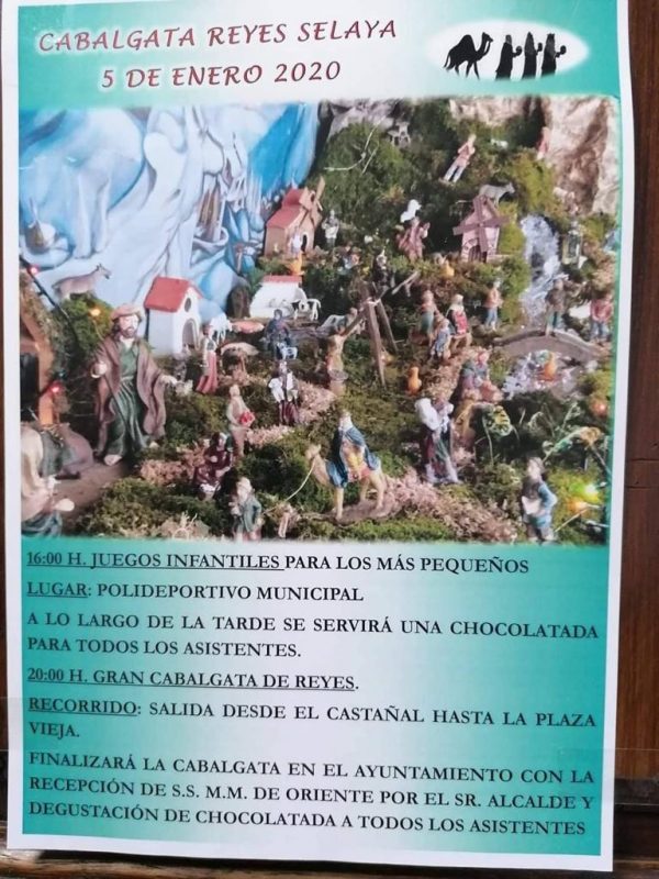 Cabalgata de los Reyes Magos 2020 en Selaya