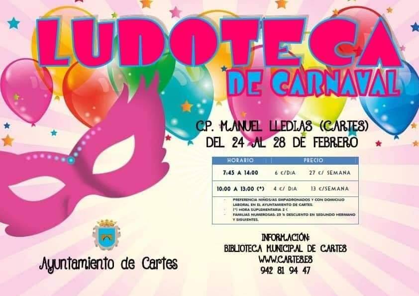 Ludoteca de carnaval en Cartes