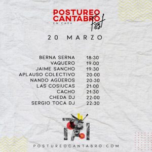 Cartel 20 de marzo  - Postureo Cántabro Fest
