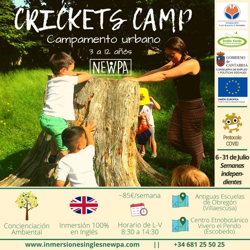 Crickets Camp. Inglés y Naturaleza para Niños
