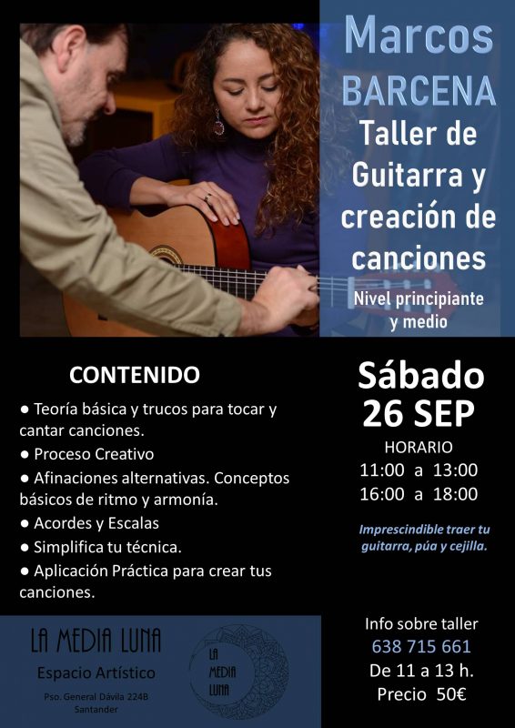 Taller de Guitarra y creación de canciones – Profesor: Marcos Bárcena