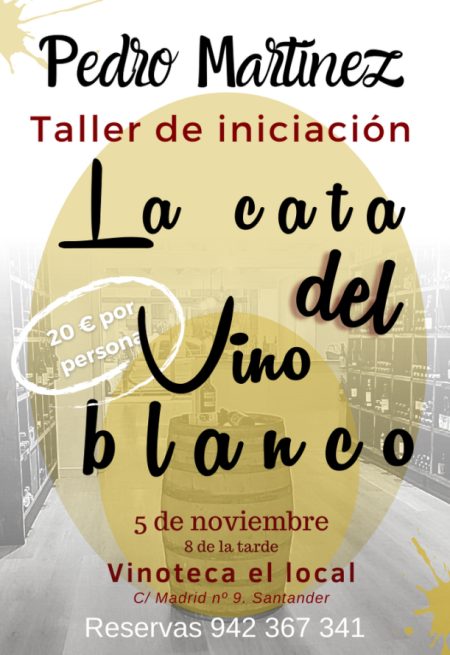 La cata del vino blanco