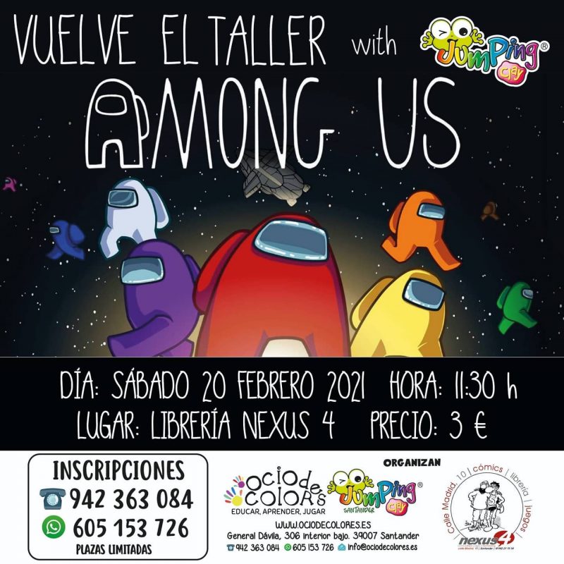 TALLERES DE JUMPING CLAY EN LA LIBRERÍA NEXUS-4 DE SANTANDER