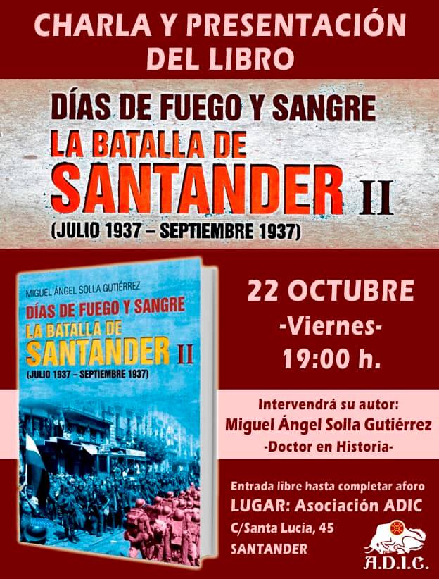 Presentación Libro – Días de fuego y sangre. La batalla de Santander II