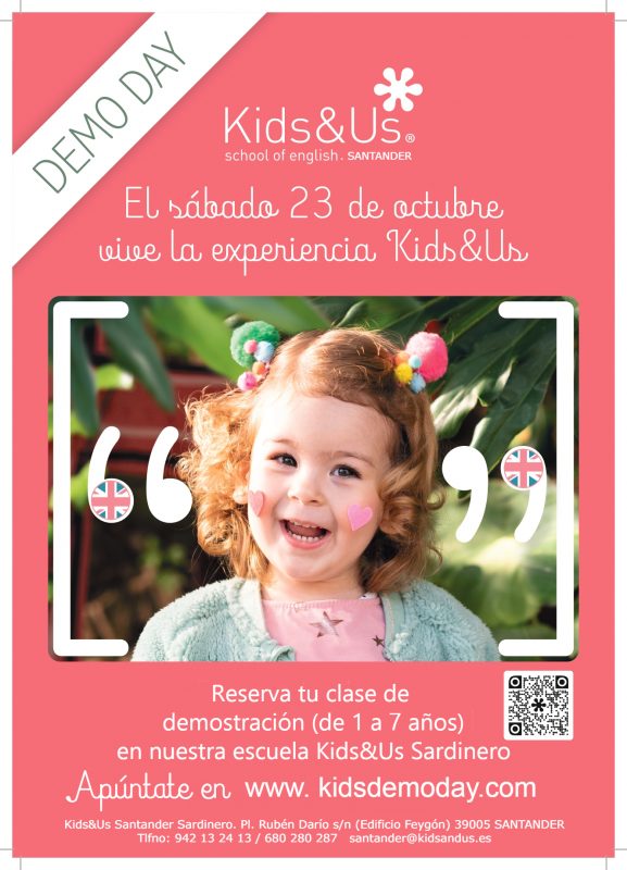 Ven a una clase demostrativa en Kids and Us Santander