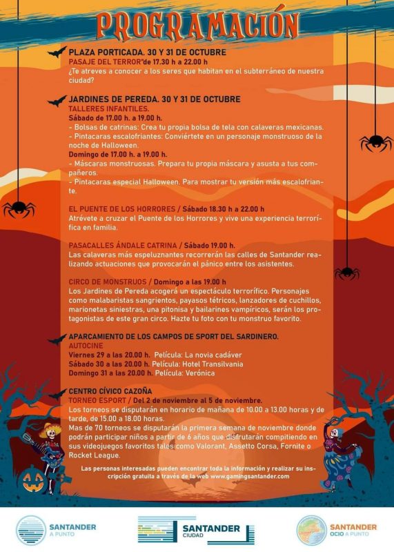 Programacion Halloween Santander 2021