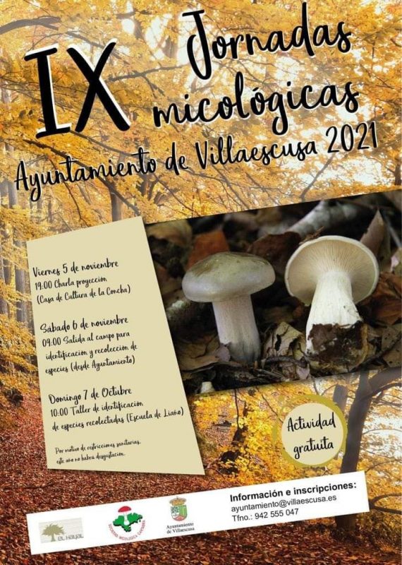 IX Jornadas Micológicas – Ayuntamiento de Villaescusa 2021