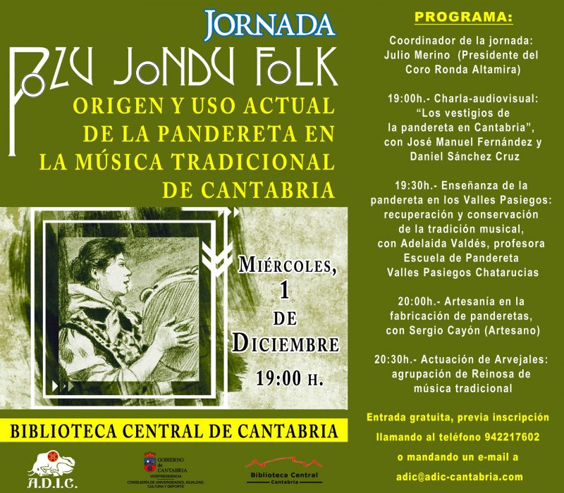 Origen y uso actual de la pandereta en la música tradicional de Cantabria