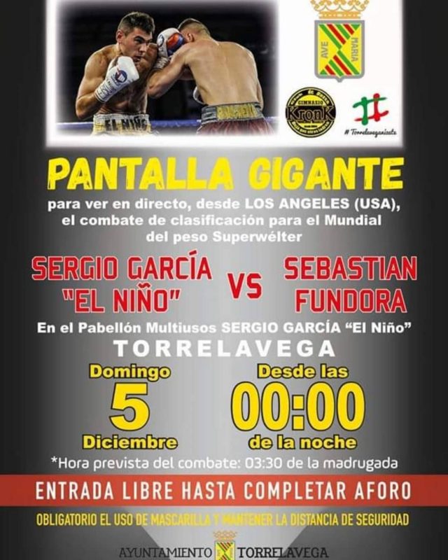 Combate Boxeo Sergio García