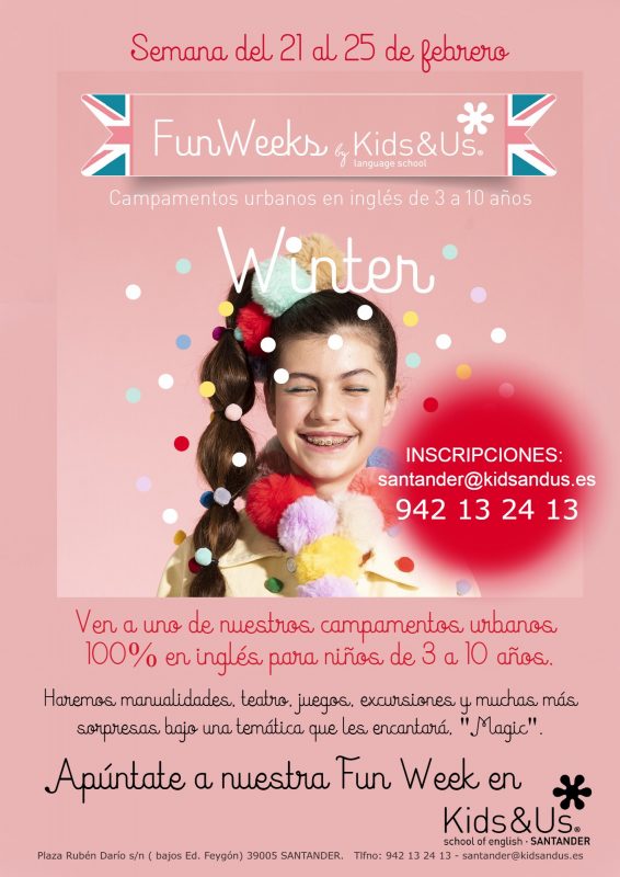 Ven a la Winter Fun Week de Kids&Us Santander