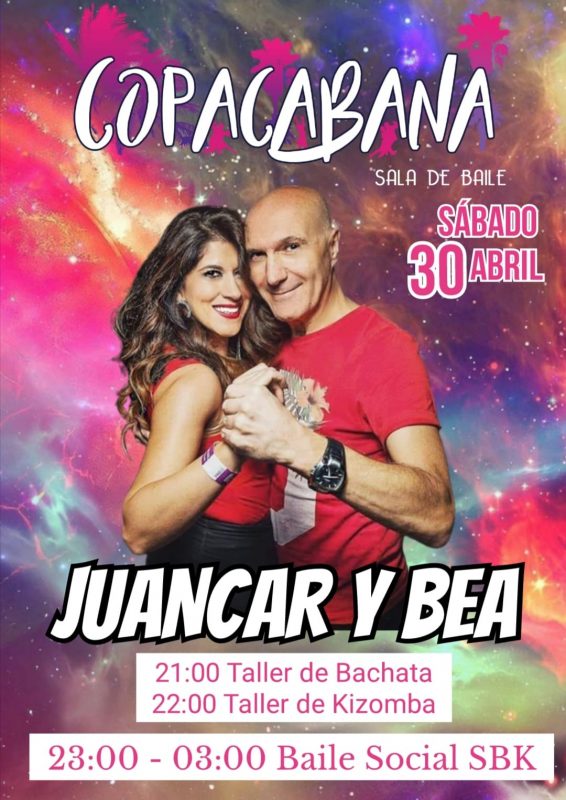 Juancar y Bea en el Copacabana sábado 30 Abril