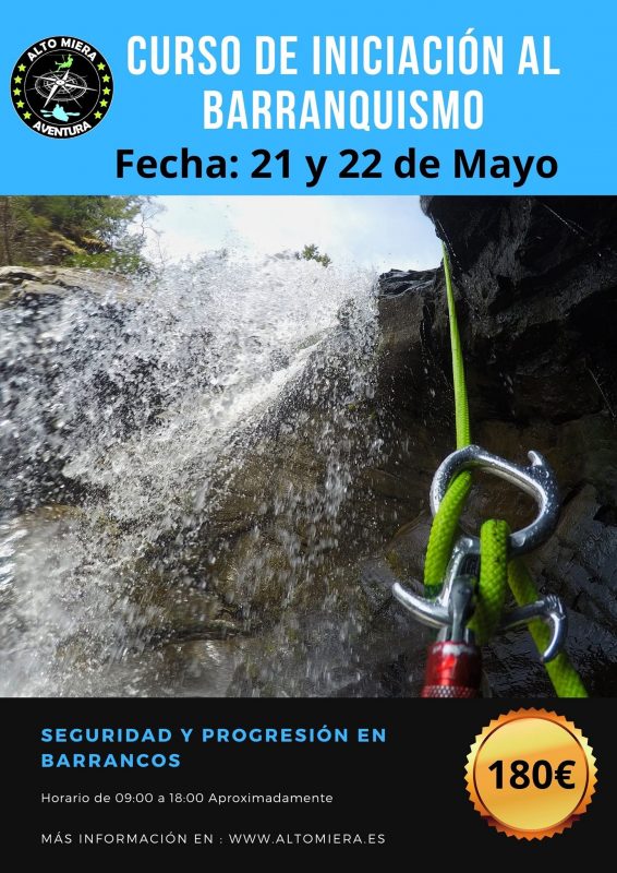 Curso de iniciación al descenso de barrancos