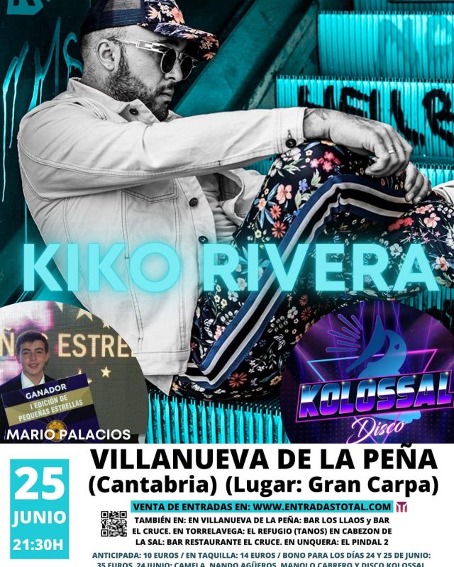 Concierto Kiko Rivera Cantabria 2022 – Villanueva de la Peña