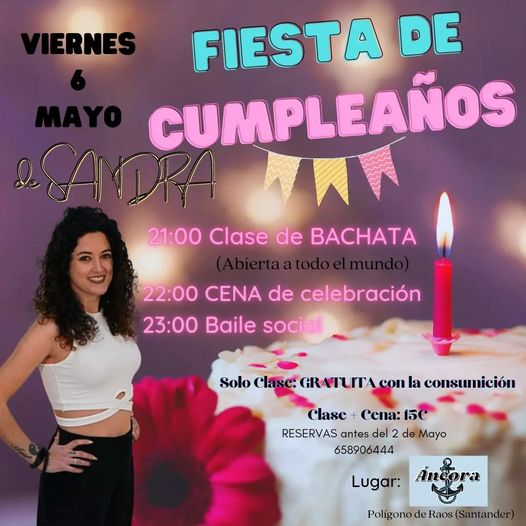 Cumpleaños Sandra en Ancora