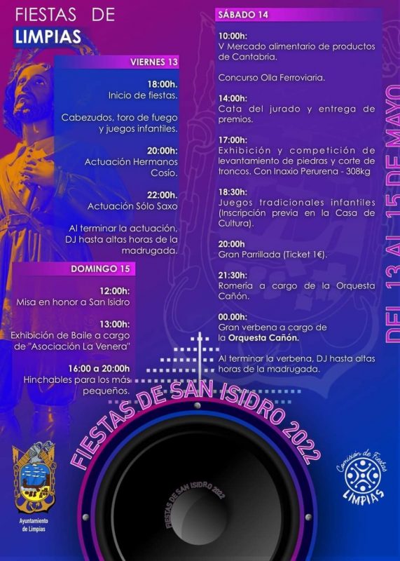 Fiestas de San Isidro 2022 – Limpias