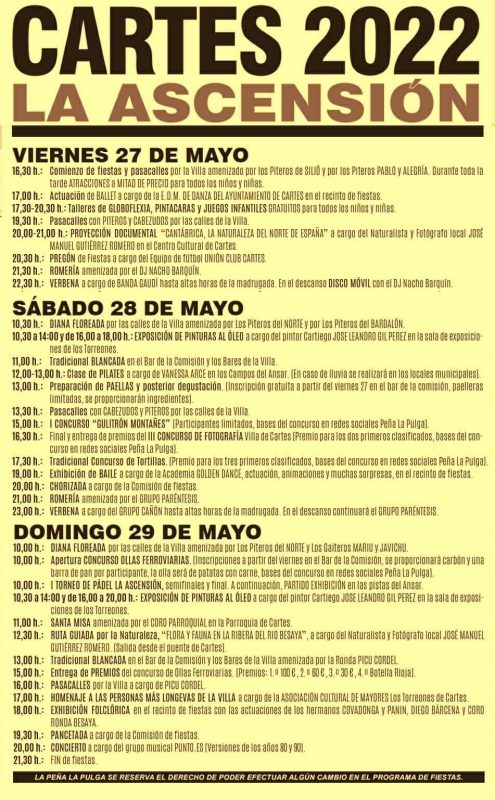 Fiestas de la Ascensión 2022 – Cartes