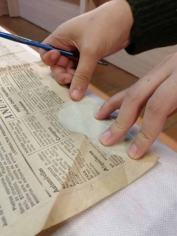 VI Curso de restauración de documentos de Santillana del Mar