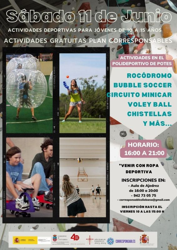 Actividades Gratuitas Plan Corresponsables – 11 de Junio