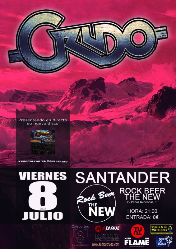 Concierto CRUDO – Sala ROCK BEER The NEw