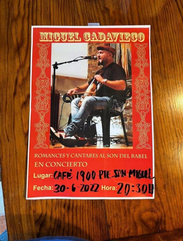 Concierto Miguel Cadavieco – Café 1900