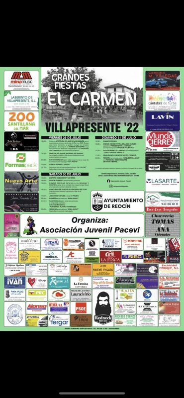 FIESTAS DEL CARMEN 2022 – VILLAPRESENTE