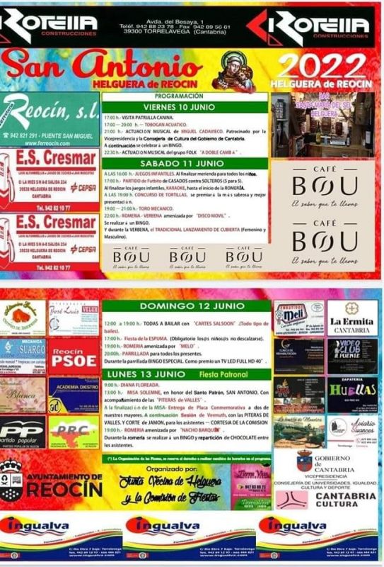 Fiestas de San Antonio 2022 – Helguera de Reocín