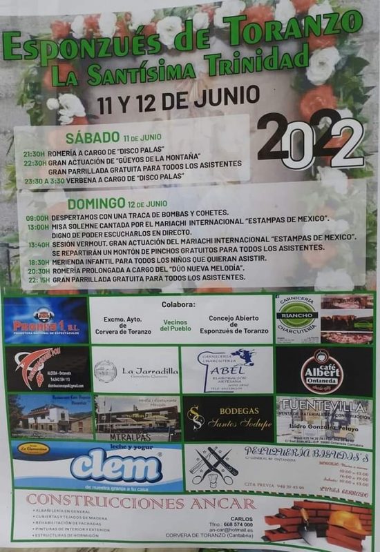 Fiestas la Santísima Trinidad 2022