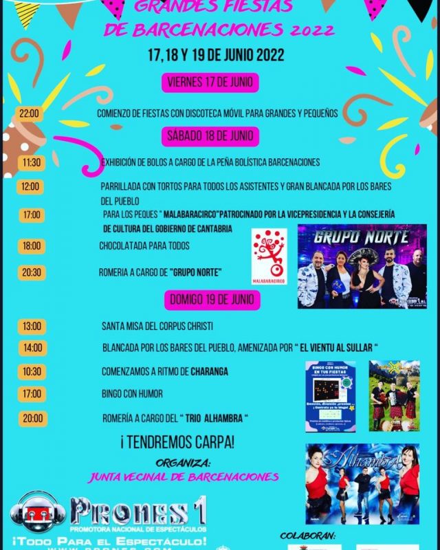 Grandes Fiestas de Barcenaciones 2022