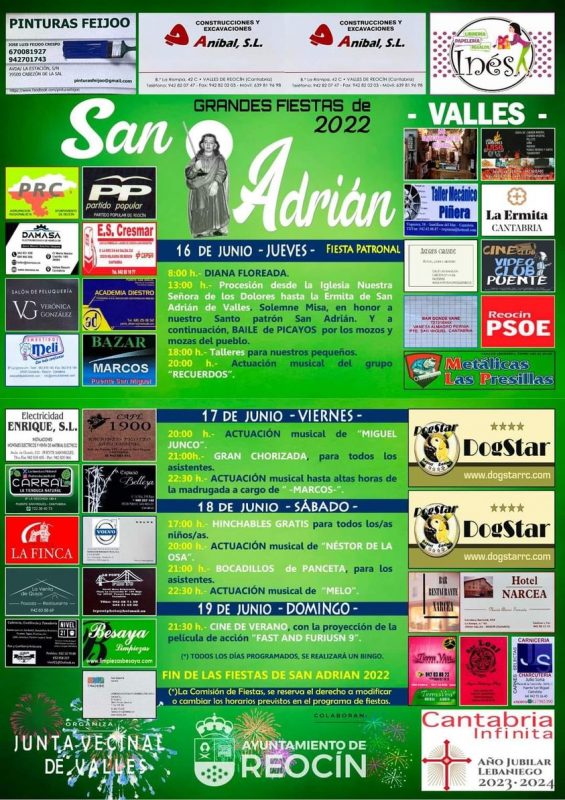 Grandes Fiestas de San Adrián 2022 – Reocín