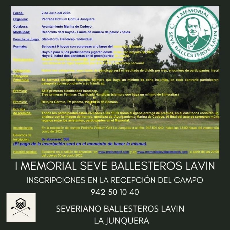 I Memorial Seve Ballesteros Lavin