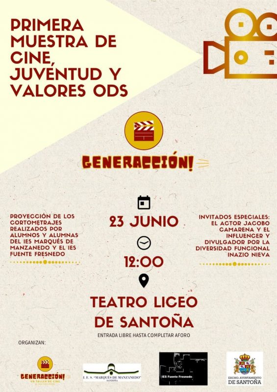 PRIMERA MUESTRA DE CINE  JUVENTUD Y VALORES ODS