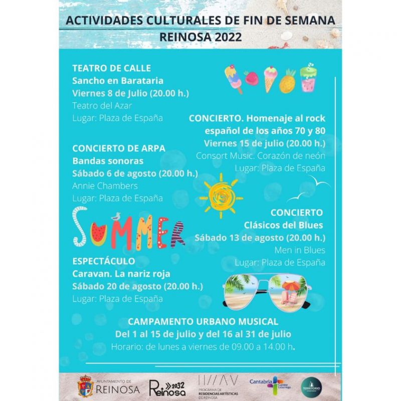 Actividades Culturales Reinosa Fin de Semana 2022