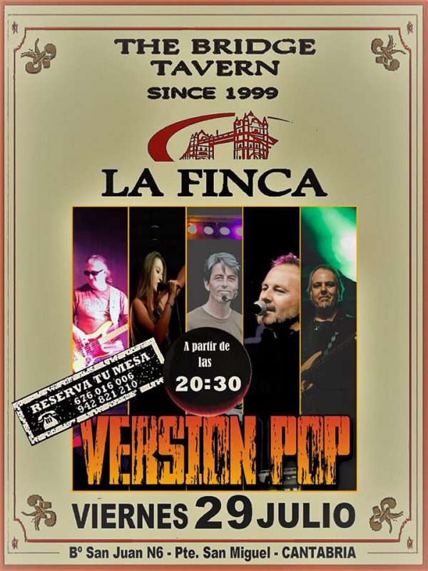 Concierto Version Pop – 29 Julio