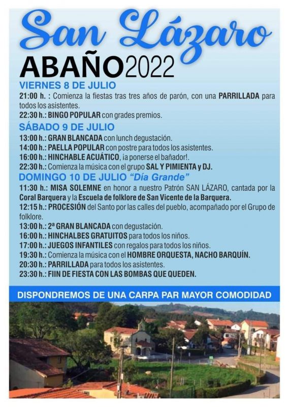 Fiestas de San Lázaro 2022 – Abaño