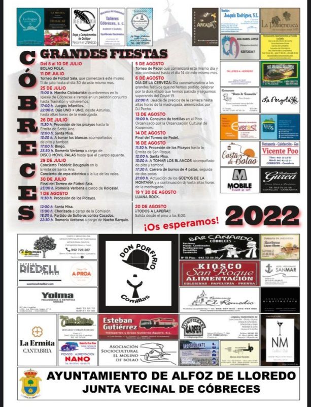 Fiestas Cóbreces Verano 2022