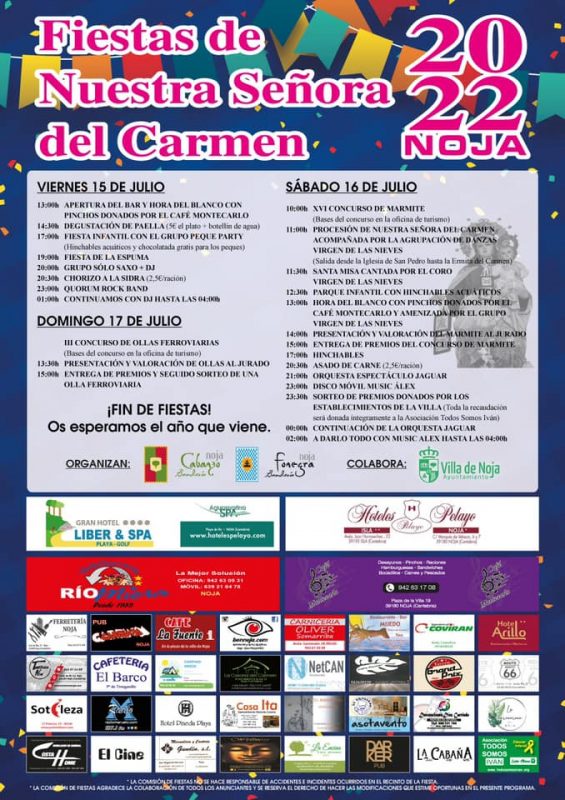 Fiestas de Nuestra Señora del Carmen 2022 – Noja
