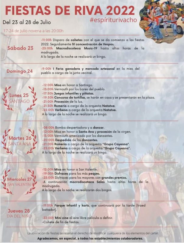 Fiestas de Riva 2022