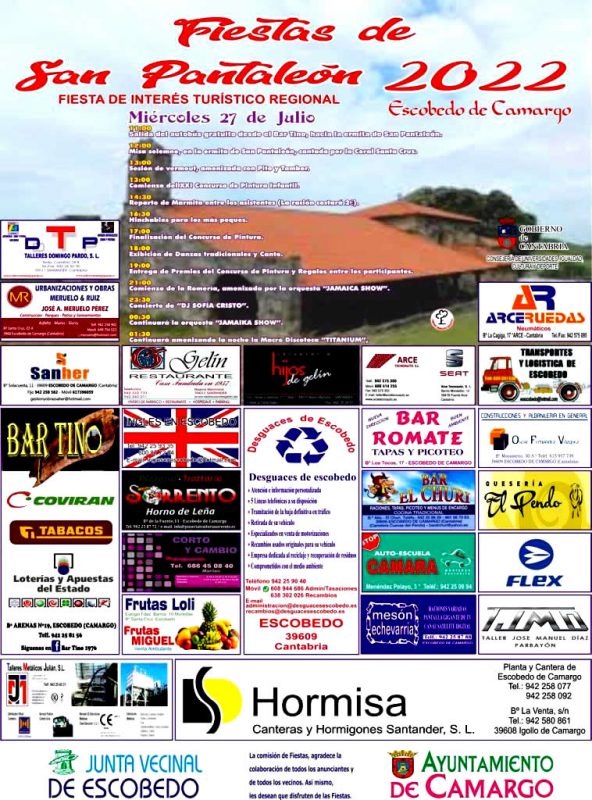 Fiestas de San Pantaleón 2022 – Escobedo de Camargo