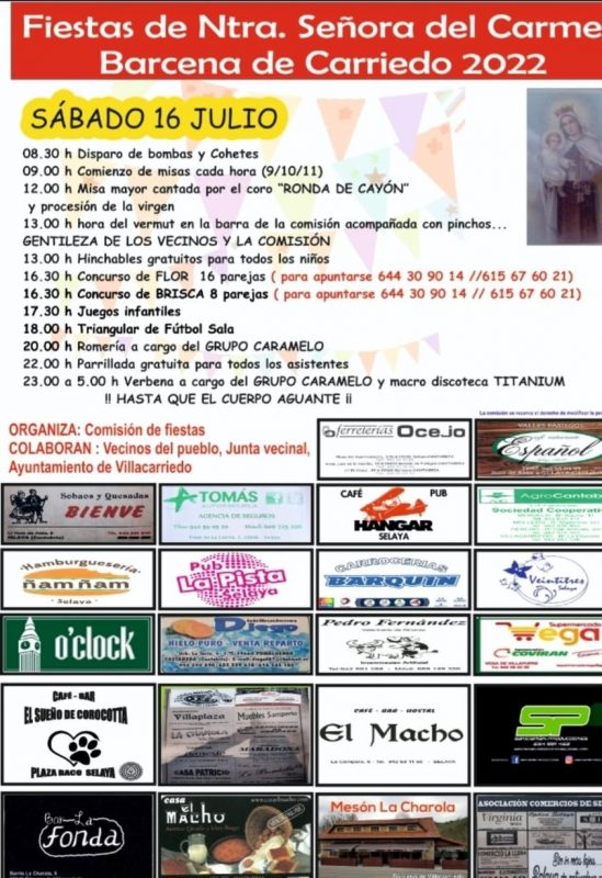 Fiestas del Carmen 2022 – Bárcena de Carriedo