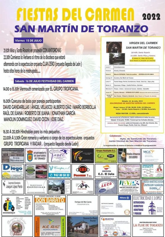 Fiestas del Carmen 2022 – San Martín de Toranzo