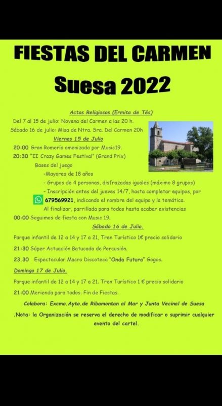 Fiestas del Carmen 2022 – Suesa