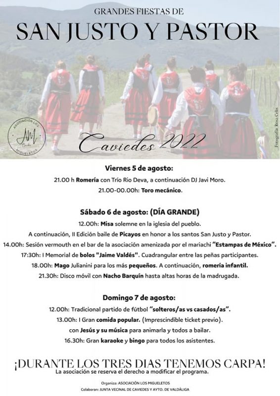Grandes Fiestas de San Justo y Pastor 2022 – Caviedes