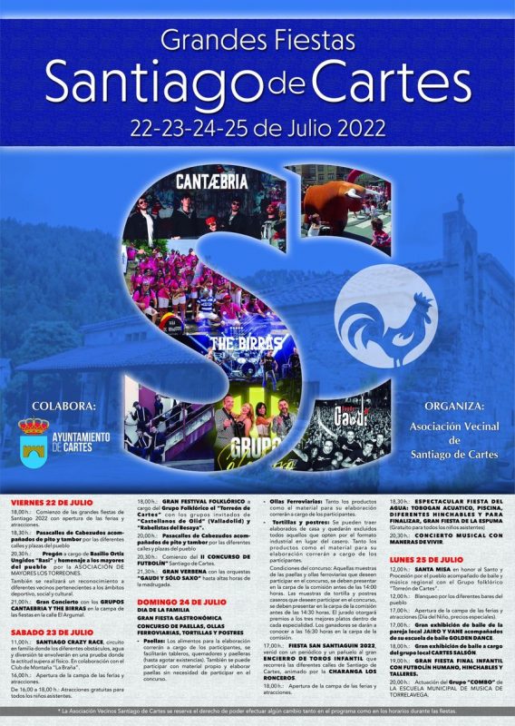 Grandes Fiestas de Santiago de Cartes 2022