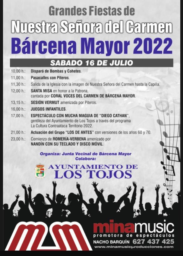 Grandes Fiestas de la Virgen del Carmen 2022 – Bárcena Mayor