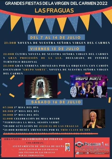 Grandes Fiestas de la Virgen del Carmen 2022 – Las Fraguas