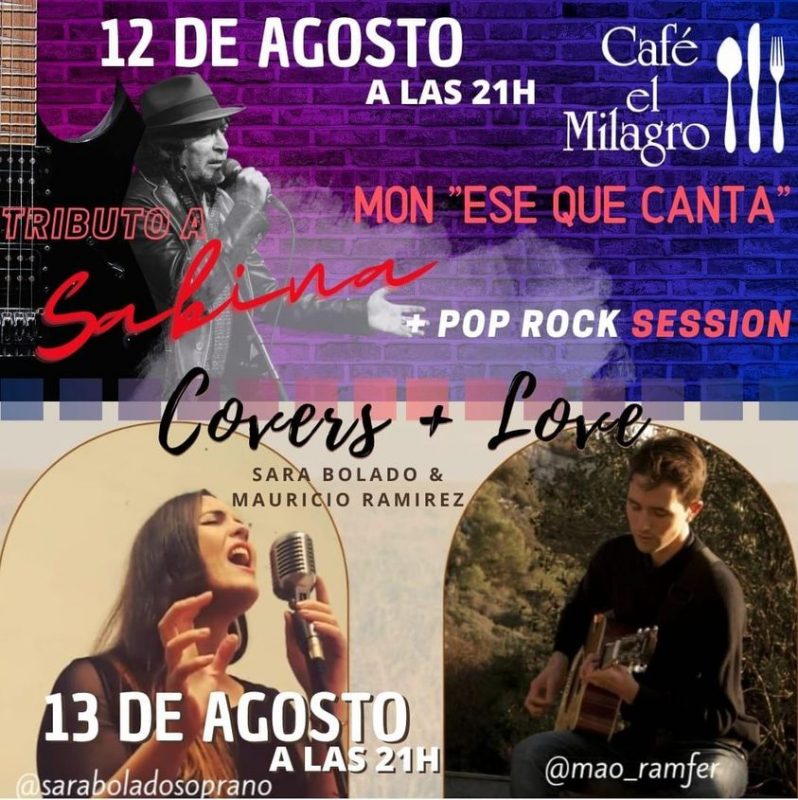 Concierto Tributo a Sabina 12 de Agosto