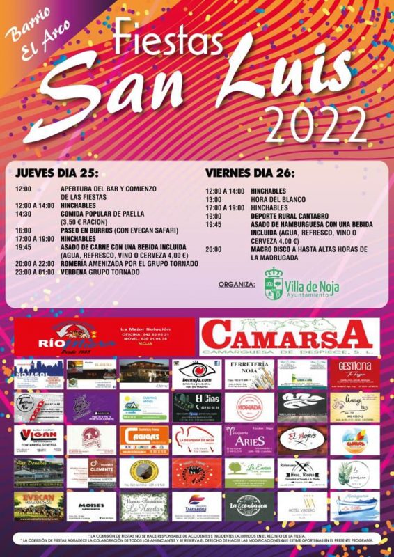 Fiestas San Luis 2022 – Noja
