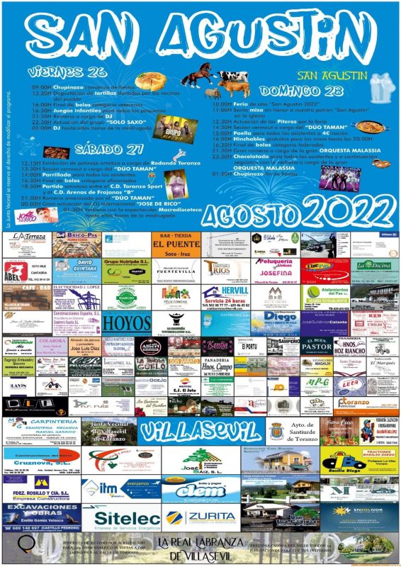 Fiestas de San Agustín 2022 – Villasevil