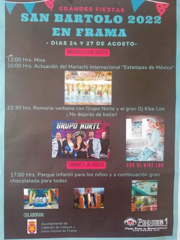Fiestas de San Bartolo 2022 – Frama